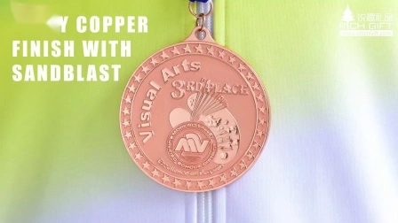 パーソナライズされたメタルランニングメダルとトロフィー/スポーツ賞メダル
