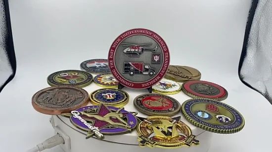 カスタム 3D ゴールド ソフト エナメル NYPD 消防士レスキュー ロゴ付き真鍮チャレンジ コイン